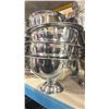 Image 3 : 4- XL HAMMERED STAINLESS STEEL DOUBLE WALL ICE MERCHANDISERS & 3