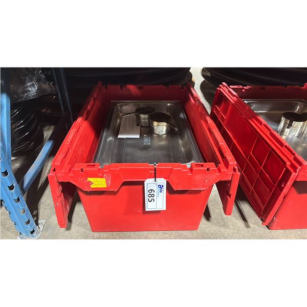 STAINLESS 22" X 14" COMMERCIAL RESTAURANT CHAFING DISH IN CRATE *CRATE INCLUDED*