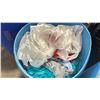 Image 2 : BARREL FULL OF ASSORTED SIZE/LENGTH/COLOR BANQUET LINENS *BARREL INCLUDED*