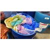 Image 3 : BARREL FULL OF ASSORTED SIZE/LENGTH/COLOR BANQUET LINENS *BARREL INCLUDED*