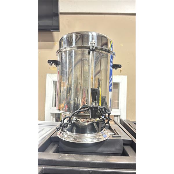 LARGE STAINLESS STEEL ELECTRIC COMMERCIAL COFFEE CARAFE