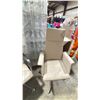 Image 2 : 4 CREAM VINYL HIGH BACK SWIVEL CHAIRS