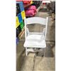 Image 2 : STACK OF 25 WHITE PLASTIC FOLDING EVENT CHAIRS