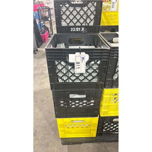 3 CRATES OF WHITE 12" COMMERCIAL RESTAURANT RECTANGULAR PLATES *CRATES INCLUDED*