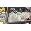 Image 2 : 6 CRATES OF ASSORTED WHITE COMMERCIAL RESTAURANT ESPRESSO CUPS & SAUCERS *CRATES INCLUDED*