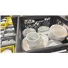 Image 2 : 6 CRATES OF ASSORTED WHITE COMMERCIAL RESTAURANT ESPRESSO CUPS & SAUCERS *CRATES INCLUDED*