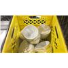 Image 2 : 4 CRATES OF WHITE COMMERCIAL RESTAURANT SMALL BOWLS *CRATES INCLUDED*