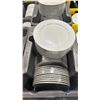 Image 2 : PALLET WITH CRATES OF WHITE COMMERCIAL RESTAURANT SIDE PLATES & SAUCER PLATES *CRATES INCLUDED*