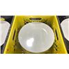 Image 2 : 9 CRATES OF WHITE 10" COMMERCIAL RESTAURANT DINNER PLATES *CRATES INCLUDED*