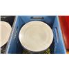 Image 2 : 9 CRATES OF WHITE 10" COMMERCIAL RESTAURANT DINNER PLATES *CRATES INCLUDED*