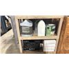 Image 3 : RUBBERMAID 3 TIER MOBILE PRODUCT CART WITH ASSORTED BAGS, EAR LOOPS, & EVENT CONTENTS