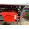 Image 1 : ASSORTED SIZED COMMERCIAL REPAIR CASTERS IN PLASTIC FOLD TOP BINS *BINS INCLUDED*
