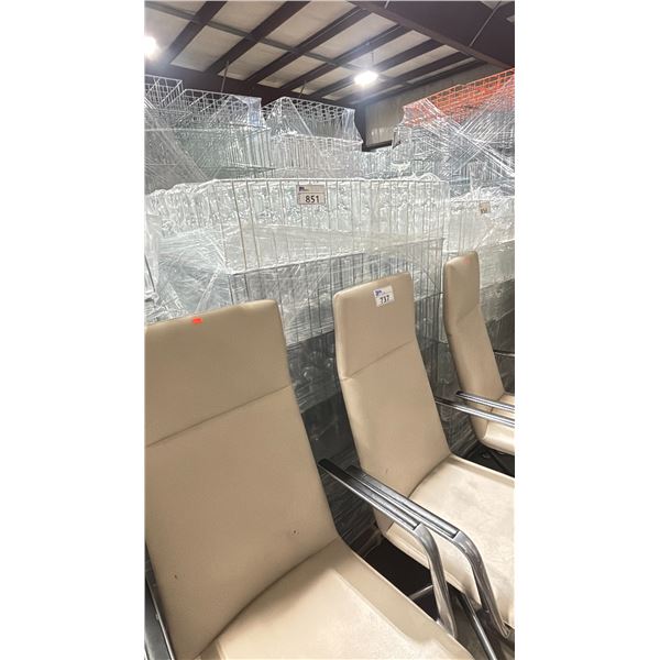 PALLET OF COMMERCIAL RESTAURANT TRAYS OF 14 OZ STEMMED BEER GLASSES & RED WINE GLASSES