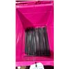 Image 3 : 6 PLASTIC FOLD TOP BINS OF ASSORTED STAINLESS STEEL SQUARE ENDED CUTLERY, SALT/PEPPER SHAKERS,