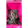 Image 3 : 3 PLASTIC FOLD TOP BINS OF STEAK KNIVES, STAINLESS STEEL BUTTER KNIVES & ASSORTED FORKS/SPOONS