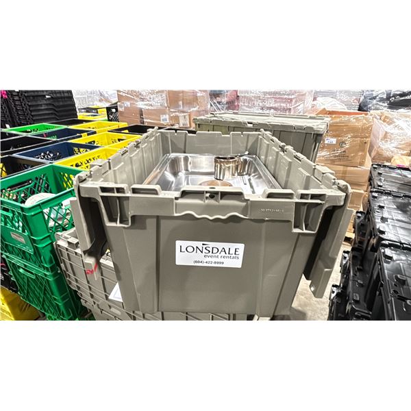 STAINLESS 22  X 14  COMMERCIAL RESTAURANT CHAFING DISH IN CRATE *CRATE INCLUDED*