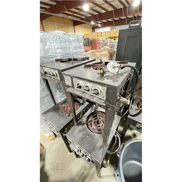 BIG JOHN 3 STAGE COMMERCIAL PROPANE STOCK POT BURNER WITH REGULATOR