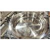 Image 3 : STAINLESS STEEL 15" ROUND COMMERCIAL RESTAURANT CHAFING DISH WITH BLACK FOLD TOP PLASTIC BIN