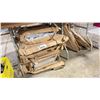 Image 1 : STACK OF COMMERCIAL EVENT FOLDING TABLE REPLACEMENT LEG SETS *MUST TAKE ALL*
