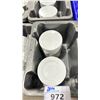 Image 2 : 12 PLASTIC CRATES OF WHITE COMMERCIAL RESTAURANT SIDE PLATES / SAUCERS *PLASTIC CRATES INCLUDED*