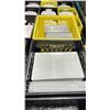 Image 3 : 12 PLASTIC CRATES OF ASSORTED WHITE COMMERCIAL RESTAURANT APPETIZER PLATES *PLASTIC CRATES INCLUDED*