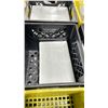 Image 3 : 12 PLASTIC CRATES OF ASSORTED WHITE COMMERCIAL RESTAURANT APPETIZER PLATES *PLASTIC CRATES INCLUDED*