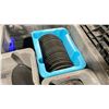 Image 3 : PALLET CRATE OF 25 PLASTIC BINS OF BLACK 8" COMMERCIAL RESTAURANT SIDE PLATES *BINS INCLUDED,