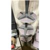 Image 2 : STACK OF 4 COMMERCIAL OUTDOOR LAMINATED ROUND RESTAURANT TABLES
