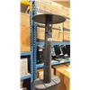 Image 2 : QSTOVES Q-FLAME Q05X BLACK OUTDOOR WOOD PELLET PATIO HEATER *DISPLAY ONLY, NOT IN BOX*