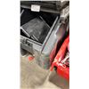 Image 2 : CAMBRO BLACK INSULATED MOBILE TILTED FRONT ICE TRANSPORT CONTAINER WITH LID - 22"W X 28"D X 30"H