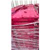 Image 2 : 50 COMMERCIAL STACKING RED HINGED LID STORAGE TOTES