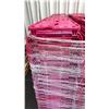 Image 2 : 50 COMMERCIAL STACKING RED HINGED LID STORAGE TOTES