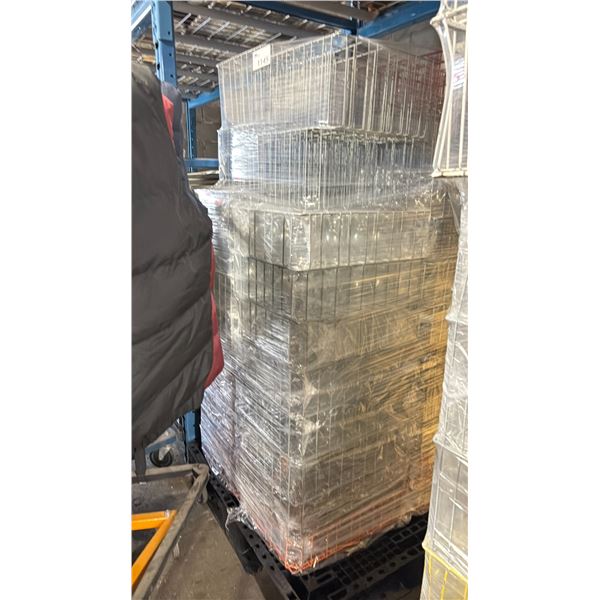 PALLET OF COMMERCIAL RESTAURANT TRAYS OF STEMMED WATER GLASSES