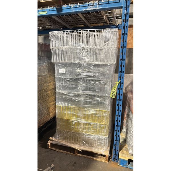 PALLET OF COMMERCIAL RESTAURANT TRAYS OF HIGHBALL GLASSES