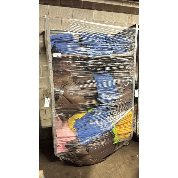 METAL 3 TIER COMMERCIAL MOBILE STORAGE RACK WITH ASSORTED COLOR PROFESSIONAL EVENT / BANQUET