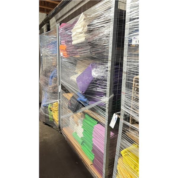 METAL 3 TIER COMMERCIAL MOBILE STORAGE RACK WITH ASSORTED COLOR PROFESSIONAL EVENT / BANQUET