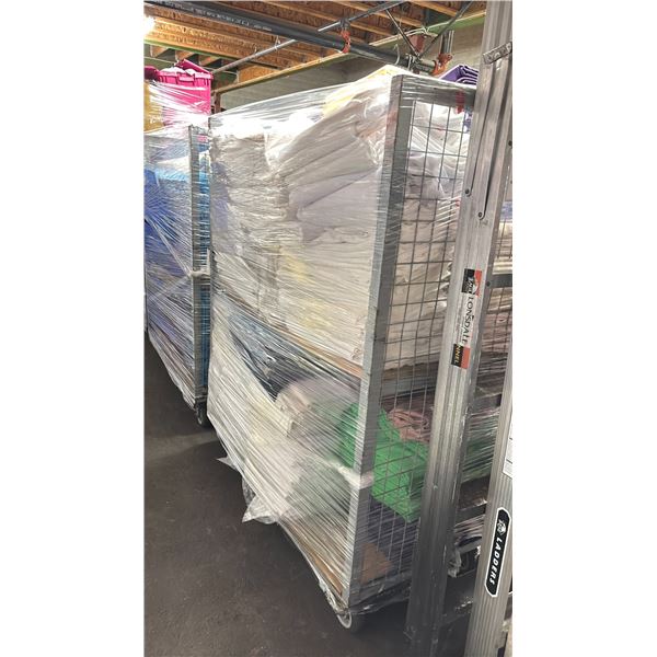 METAL 2 TIER COMMERCIAL MOBILE STORAGE RACK WITH ASSORTED COLOR PROFESSIONAL EVENT / BANQUET