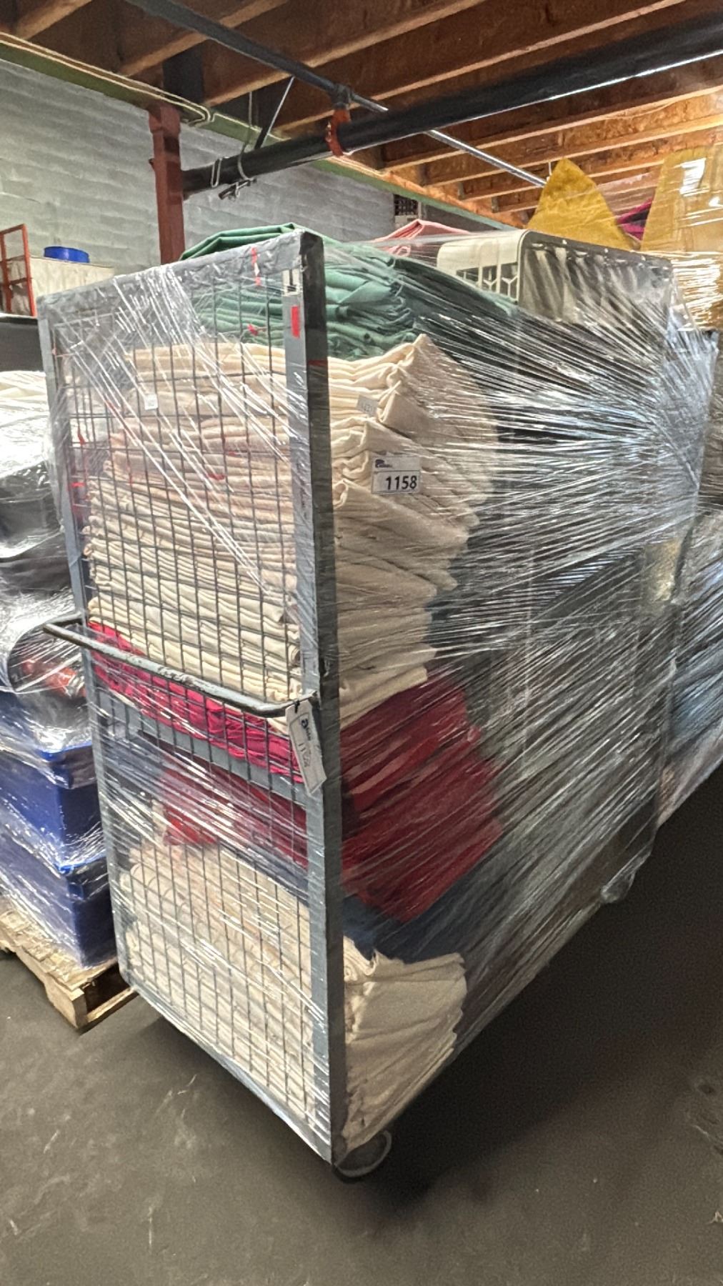 METAL 2 TIER COMMERCIAL MOBILE STORAGE RACK WITH ASSORTED COLOR ...