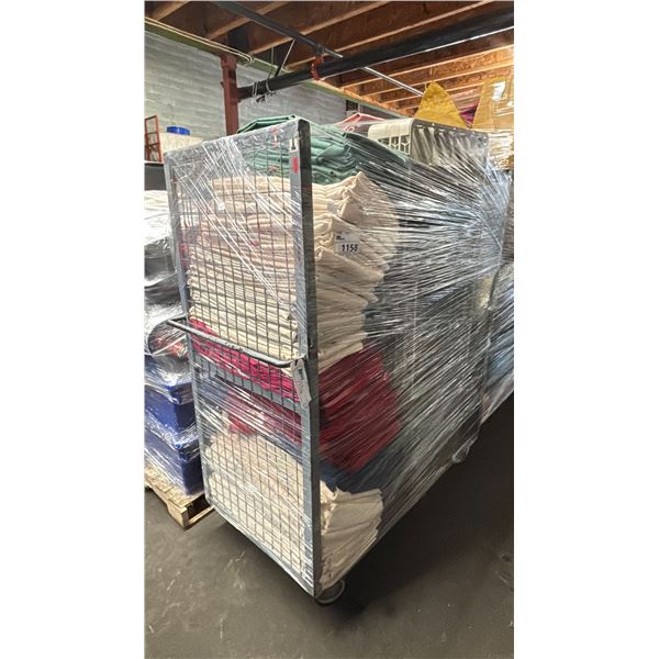 METAL 2 TIER COMMERCIAL MOBILE STORAGE RACK WITH ASSORTED COLOR PROFESSIONAL EVENT / BANQUET