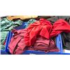 Image 3 : BLUE PLASTIC MOBILE EVENT CART WITH ASSORTED COLOR PROFESSIONAL EVENT / BANQUET TABLE LINENS