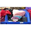 Image 3 : BLUE PLASTIC MOBILE EVENT CART WITH ASSORTED COLOR PROFESSIONAL EVENT / BANQUET TABLE LINENS