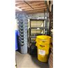 Image 1 : STACK OF 9 GREY RUBBERMAID BRUTE WASTE RECEPTACLES, 2 YELLOW BRUTE WASTE RECEPTACLES, & 2 BLACK