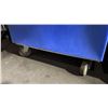 Image 3 : BLUE PLASTIC MOBILE EVENT CART WITH WHITE PROFESSIONAL EVENT / BANQUET CHAIR PADS