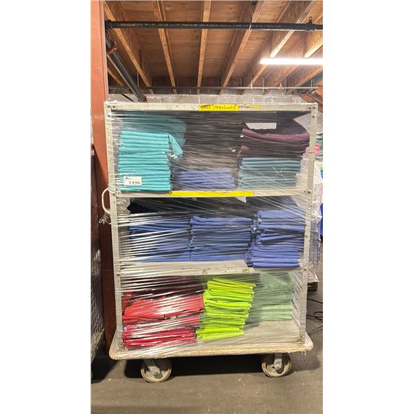 METAL 3 TIER COMMERCIAL MOBILE STORAGE RACK WITH ASSORTED COLOR PROFESSIONAL EVENT / BANQUET