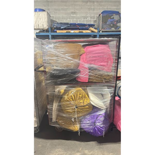 METAL 2 TIER COMMERCIAL MOBILE STORAGE RACK WITH WHITE/BLACK PROFESSIONAL EVENT / BANQUET