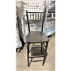 Image 3 : PALLET CRATE OF 13 BLACK WOOD CHIAVARI EVENT 30"H BAR CHAIRS *PALLET BIN NOT INCLUDED*