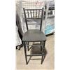 Image 3 : PALLET CRATE OF 13 BLACK WOOD CHIAVARI EVENT 30"H BAR CHAIRS *PALLET BIN NOT INCLUDED*