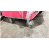 Image 3 : LARGE RED MOBILE PRODUCT CART WITH ASSORTED SIZE/LENGTH BANQUET LINENS & 4 COMMERCIAL OUTDOOR TENT