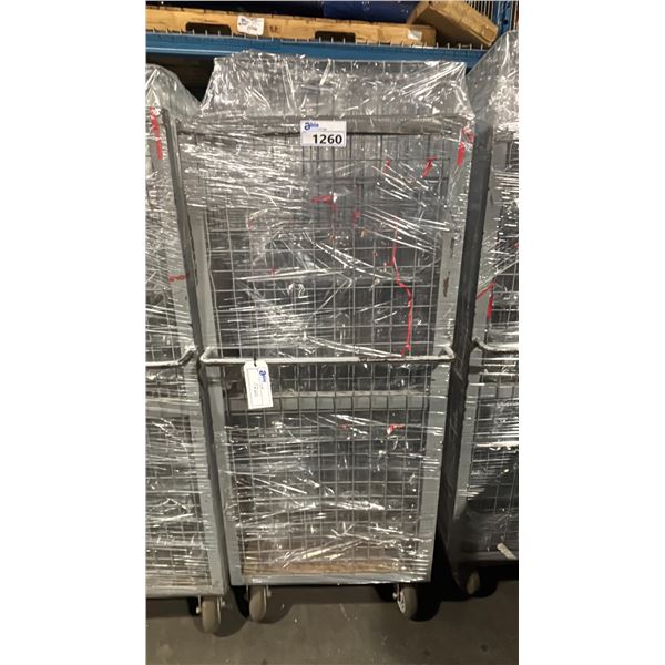 METAL 2 TIER COMMERCIAL MOBILE STORAGE RACK WITH ASSORTED PROFESSIONAL EVENT / BANQUET