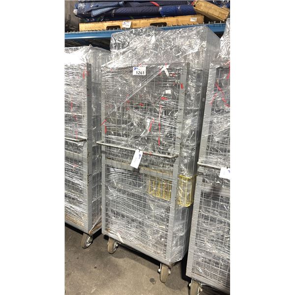 METAL 2 TIER COMMERCIAL MOBILE STORAGE RACK WITH ASSORTED PROFESSIONAL EVENT / BANQUET